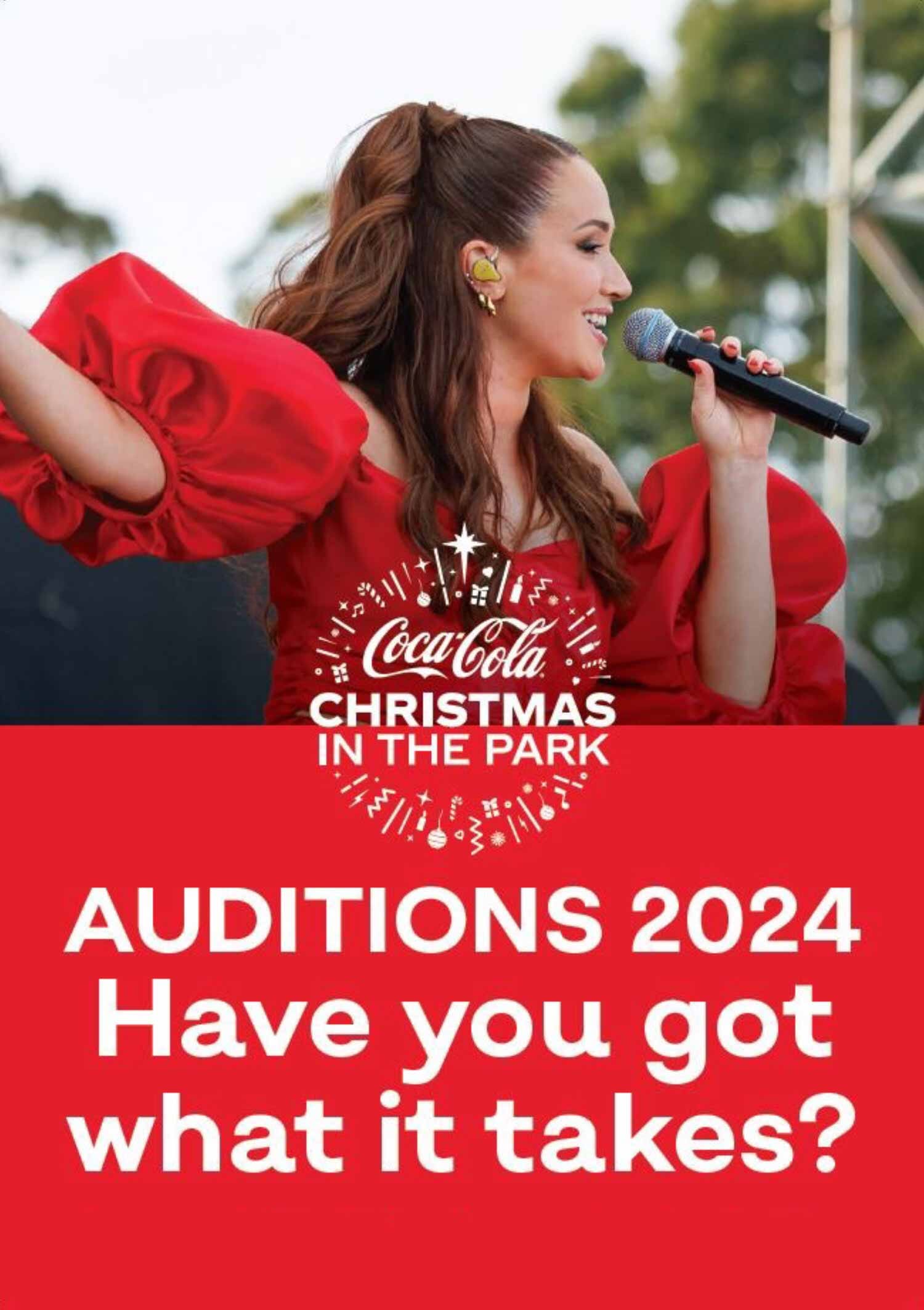 Seeking Talented Performers for CocaCola Christmas in the Park 2024